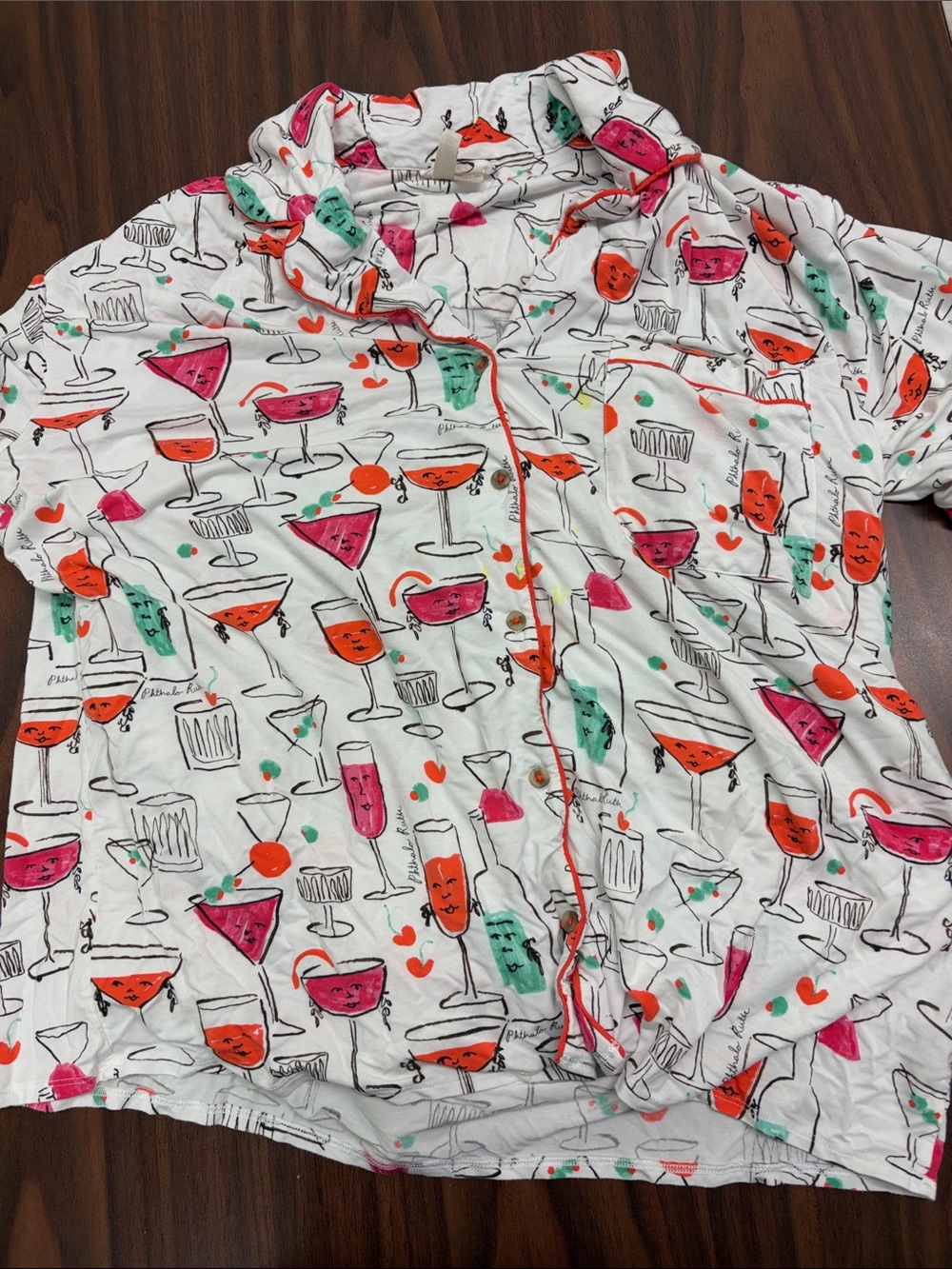 Lyrebird PJs Phthalo Ruth Anthropologie large